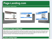 Tablet Screenshot of page-landing.com